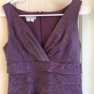 Iridescent purple cocktail dress
